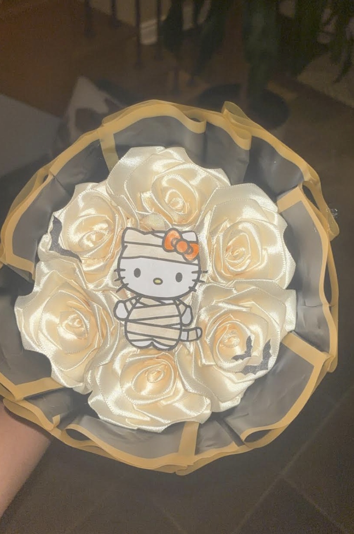 Ribbon bouquet 7 in row 2