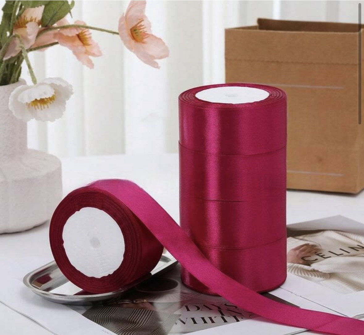 Deep magenta ribbon